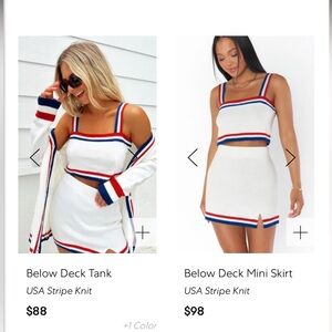 Show me your mumu below deck USA skirt set